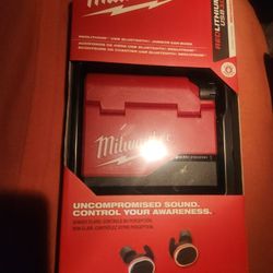 Milwaukee Red Lithium USB Ear Buds