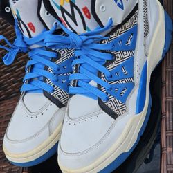 Adidas Dikembe Mutombo White Blue Black Basketball Shoes - G99903 Men's Size 11