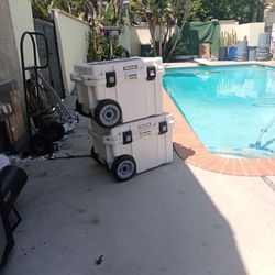 Two Pelican Full Size Coolers.
