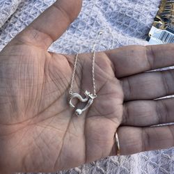 silver necklace 