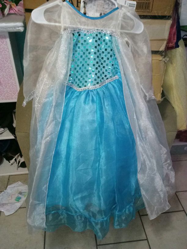 Disney Elsa little girls dress size 5/6