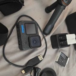 GoPro Hero Black 12 BUNDLE with a BUNCH of extras including 3 extra batteries