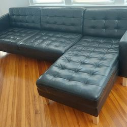Ikea leather sofa - KARLSTAD - 2 pc sectional.
