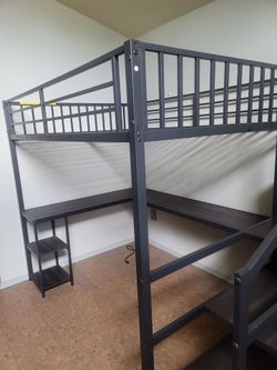 Loft bed frame