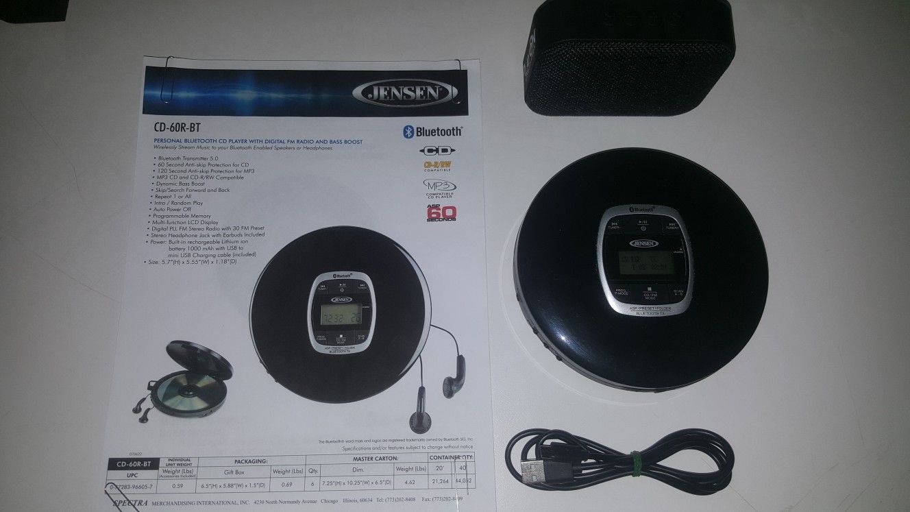 Jensen Bluetooth CD player