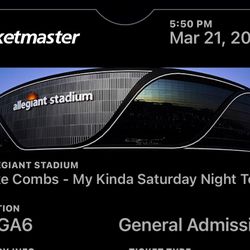 Luke Combs GA FLOOR Ticket $425