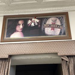 Antique Michelob Promotional Wall Frame