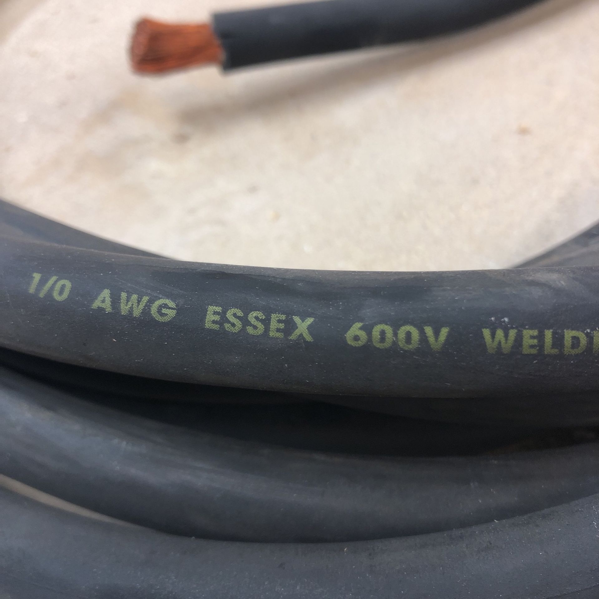 24 foot of copper welding cable