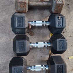 Set Of Dumbbells 20LB And 25LB