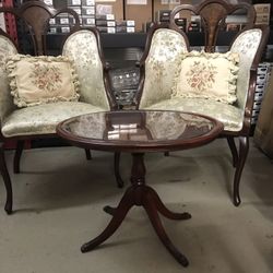 Antique Victorian 1875 Chair and Table Set 