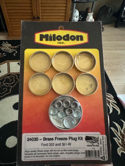 Milodon 34035 Brass Freeze Plug Expansion Kit Ford 289 302 351W Engine Block