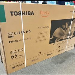 Tv 65 Toshiba Smart 4k Hdtv In Box 6 Month Warranty.   Free Delivery 
