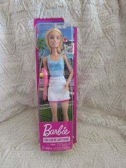 I can be anything Barbie tennis player