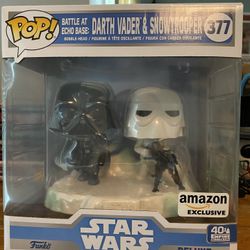 Star Wars Darth Vader & Snowtrooper Funko Pop New