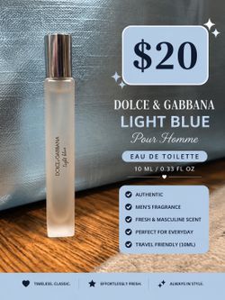 Dolce & Gabbana Light Blue Pour Homme Travel Spray