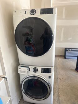 GE FRONT LOAD WASHER & DRYER