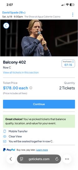 David Spade @ Agua Caliente 2tickets