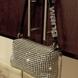 Vera Wang Swarovski Crystal Rhinestone Shoulderbag 