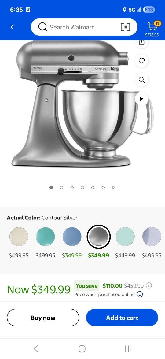 KitchenAid - Deluxe - 4.5 Quart - Tilt-Head Stand Mixer.