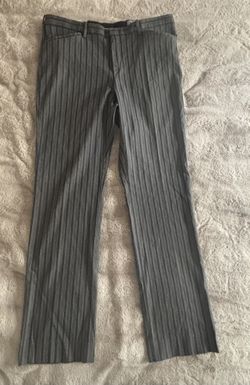 Le Chateau Men's gray Pinstripe flareTrouser 2004