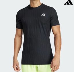 adidas Tennis Climacool+ AIRCHILL FreeLift Tee Men's Sports Top AsiaFit JF8459