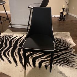 Black and White Accent Chair