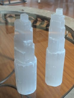 Selenite Towers- two towers for $15