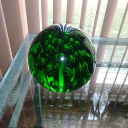 Big Green Heavy Ball/paperweight