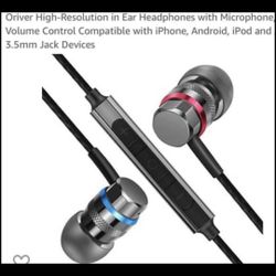 Oriver - High Resolution in ear headphones w/mic&volume Control