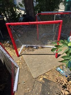 2 big five sporting goods soccer net. Lightweight PVC pipe.