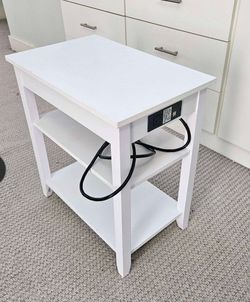 Side table / Night stand with power