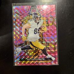 PAT FREIERMUTH STEELERS PINK MOSAIC PANINI NFL SPORTS CARD!