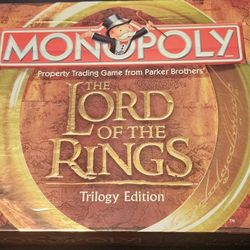 Lord Of The Rings  Monopoly (Trilogy Edition) Ring Included