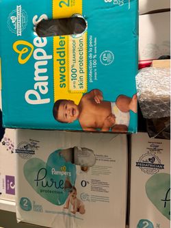 Size 2 Pampers diapers