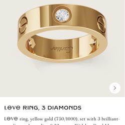 Cartier Men’s Love Ring 