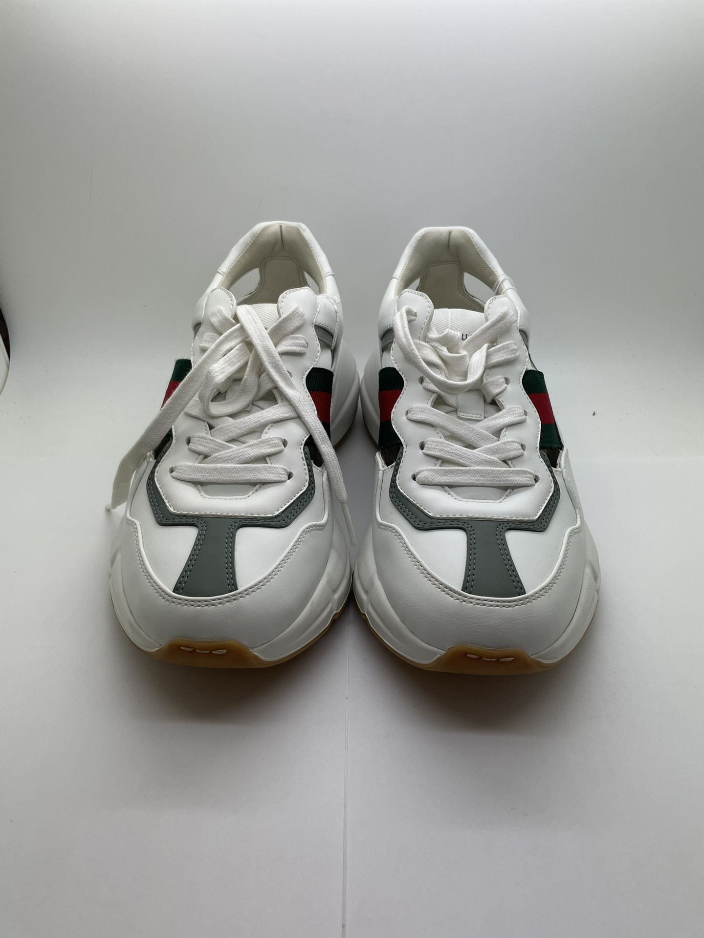 GUCCI SHOES RYTHON CUT OUT WHITE 
