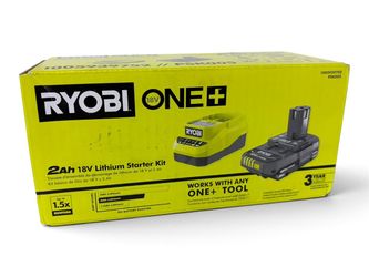 RYOBI ONE+ 2AH BATTERY & CHARGER KIT PSK005 (CMP129542)