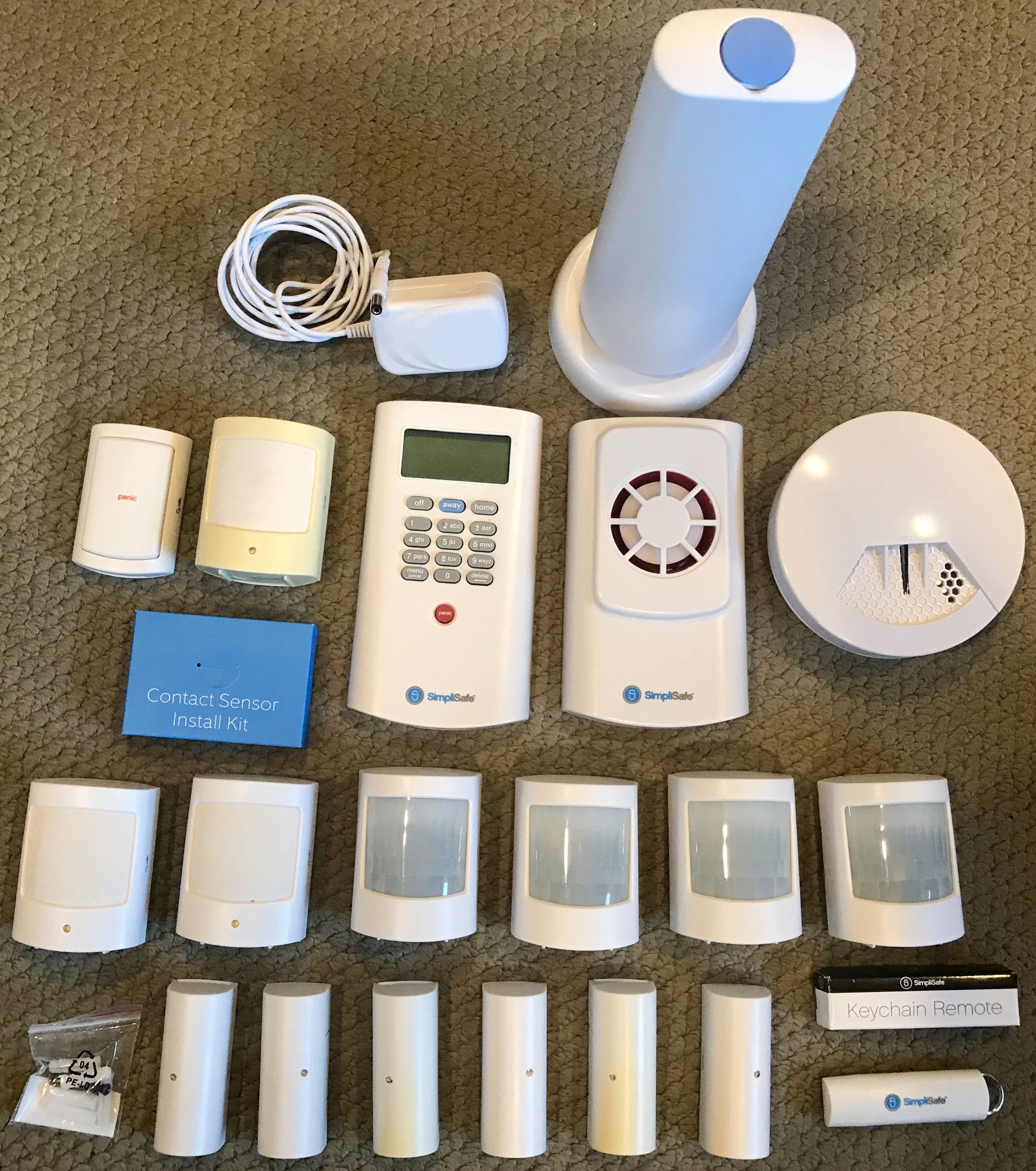 Simplisafe Wireless Deluxe Home Alarm Security System 20 Pieces