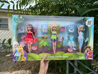 D isney Fairies Tink & Friends Pajama Party 27-Piece Doll Set 🧚‍♀️