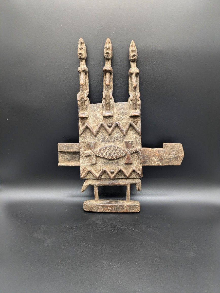 Vintage African Dogon 3 Guardian Door Lock | Mali