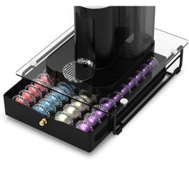 Glass Drawer Holder compatible with Nespresso Vertuo Capsules