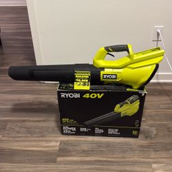 RYOBI 40V 120 MPH 550 CFM Cordless Battery Leaf Blower (Tool Only)