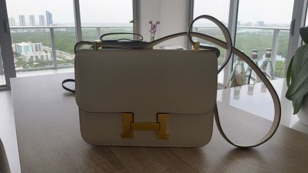 Cream color handbag