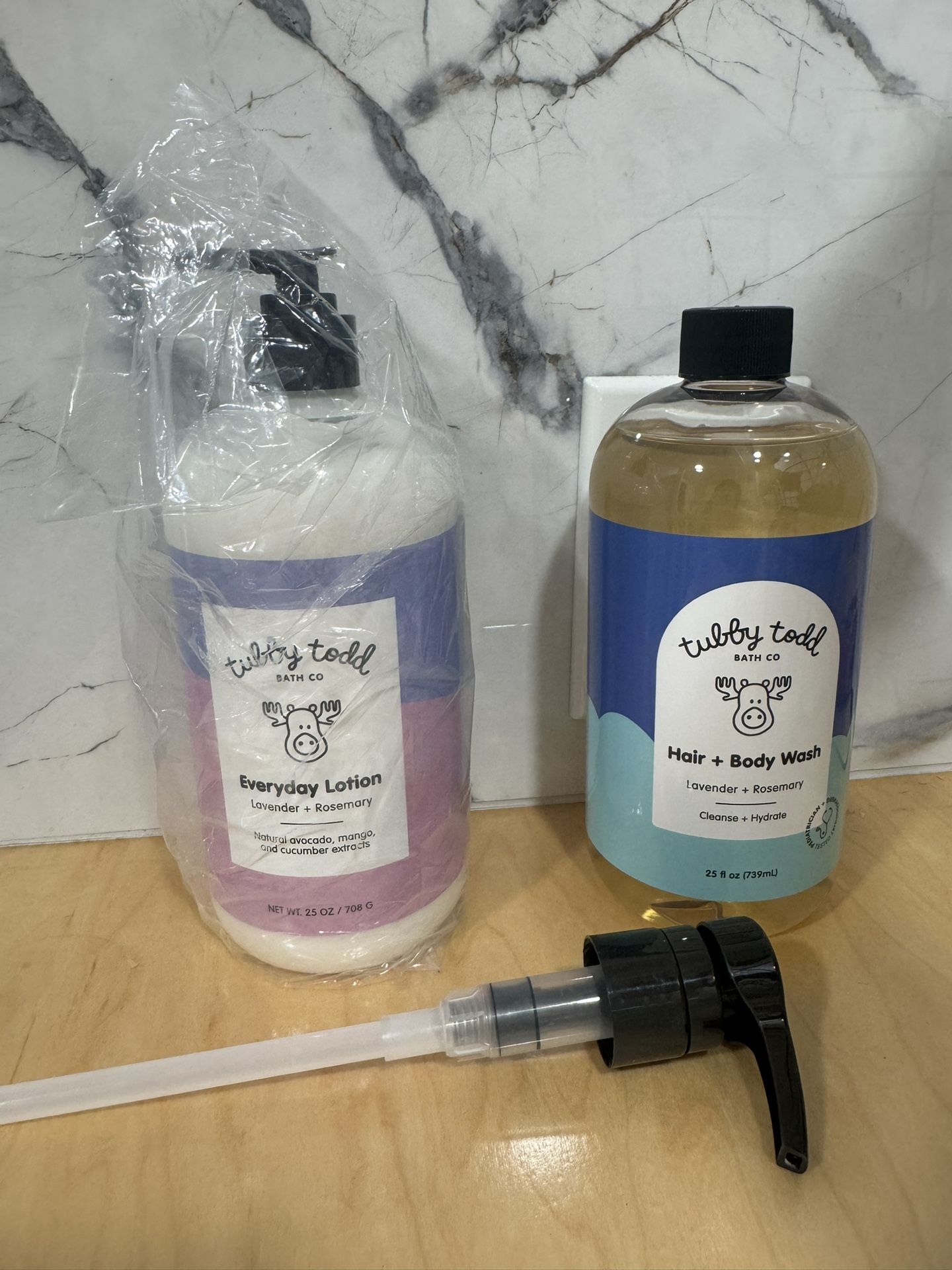 Tubby Todd Lavender Everyday Lotion And Hair & Body Wash 25oz