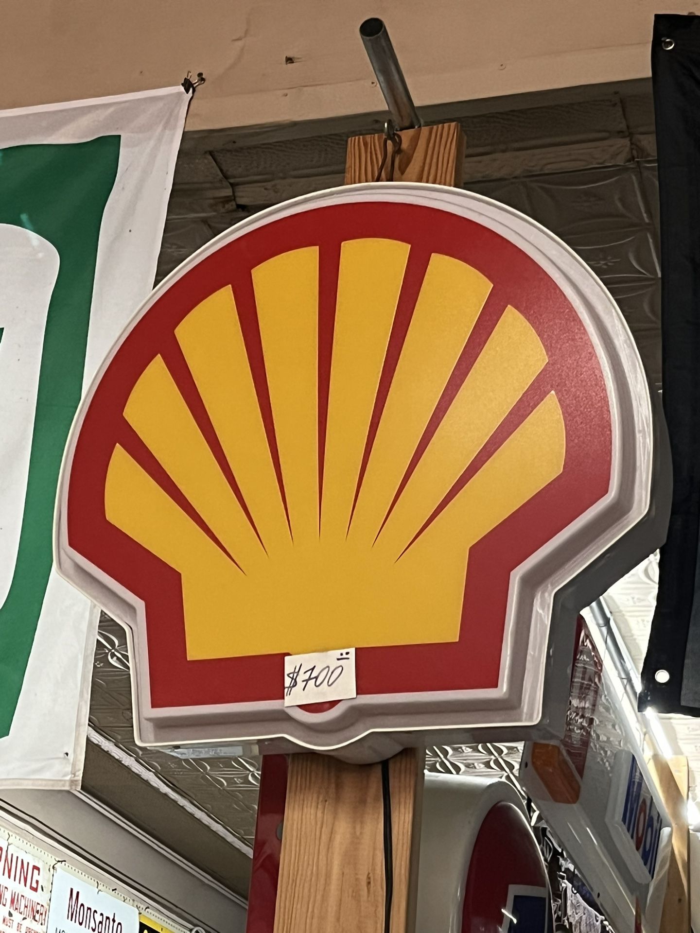 Shell Gas Station Sign Mobil Sign