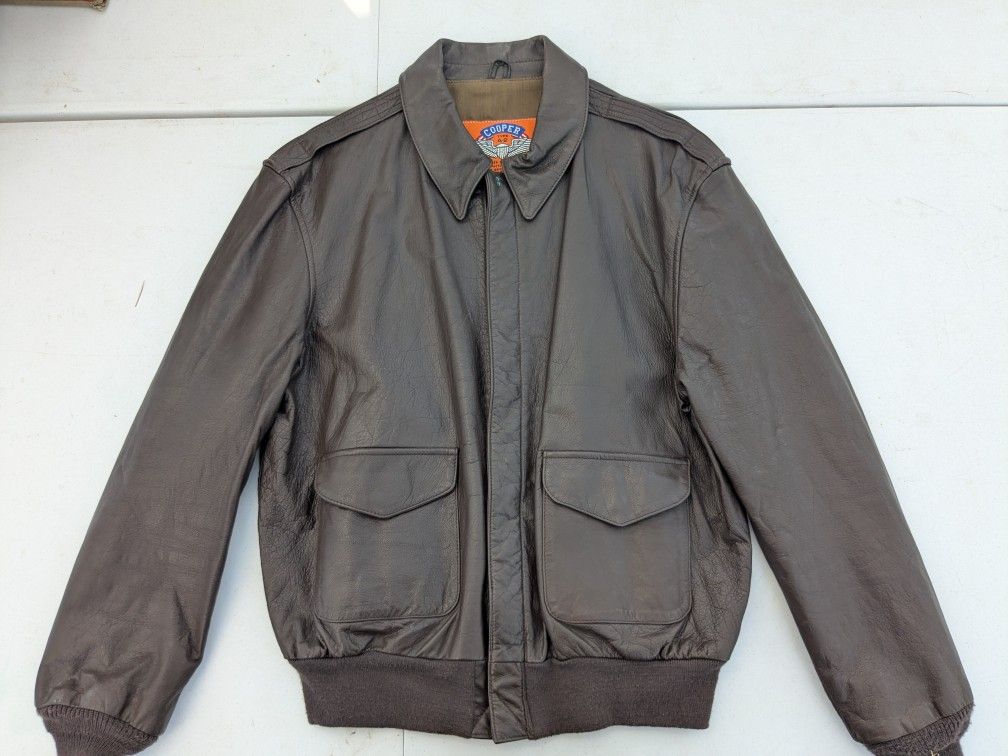 Leather Pilots Flight Jacket 