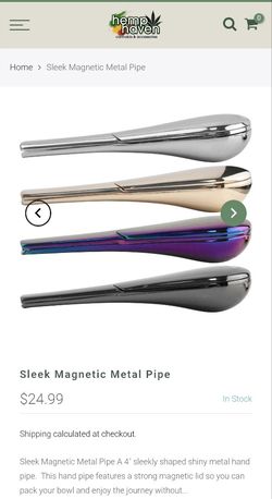 Adults only Portable Magnetic Stainless Spoon Metal Tobacco Smoking Pipe