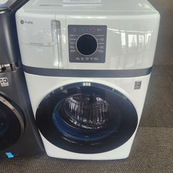 Profile 4.6 cu.ft. Smart UltraFast Electric Washer and Dryer Combo in i White with Ventless Heat Pump Technology