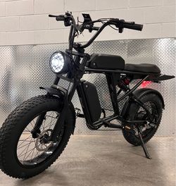 New - 70’s Style Electric Bench Seat Cruiser Style E-Bike, 750/1000W/26ah/Dual Twin Battery/33mph