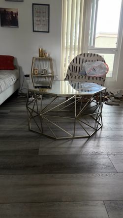 Octagon coffee table